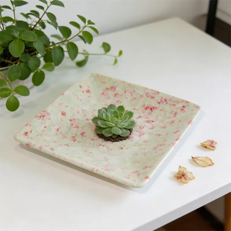 Square Small Speckled Ceramic Dish